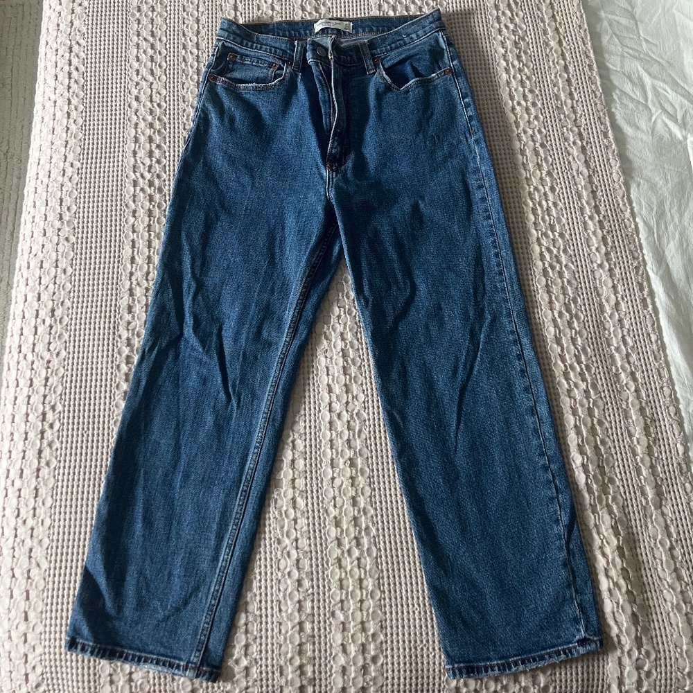 Abercrombie & Fitch Women's High Rise Jeans - Blue